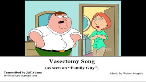 family guy vasectomy song